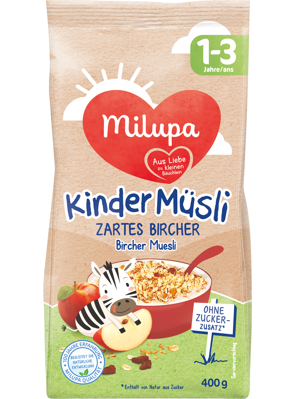 Kindermusli Bircher 1 3 Jahre Milupa